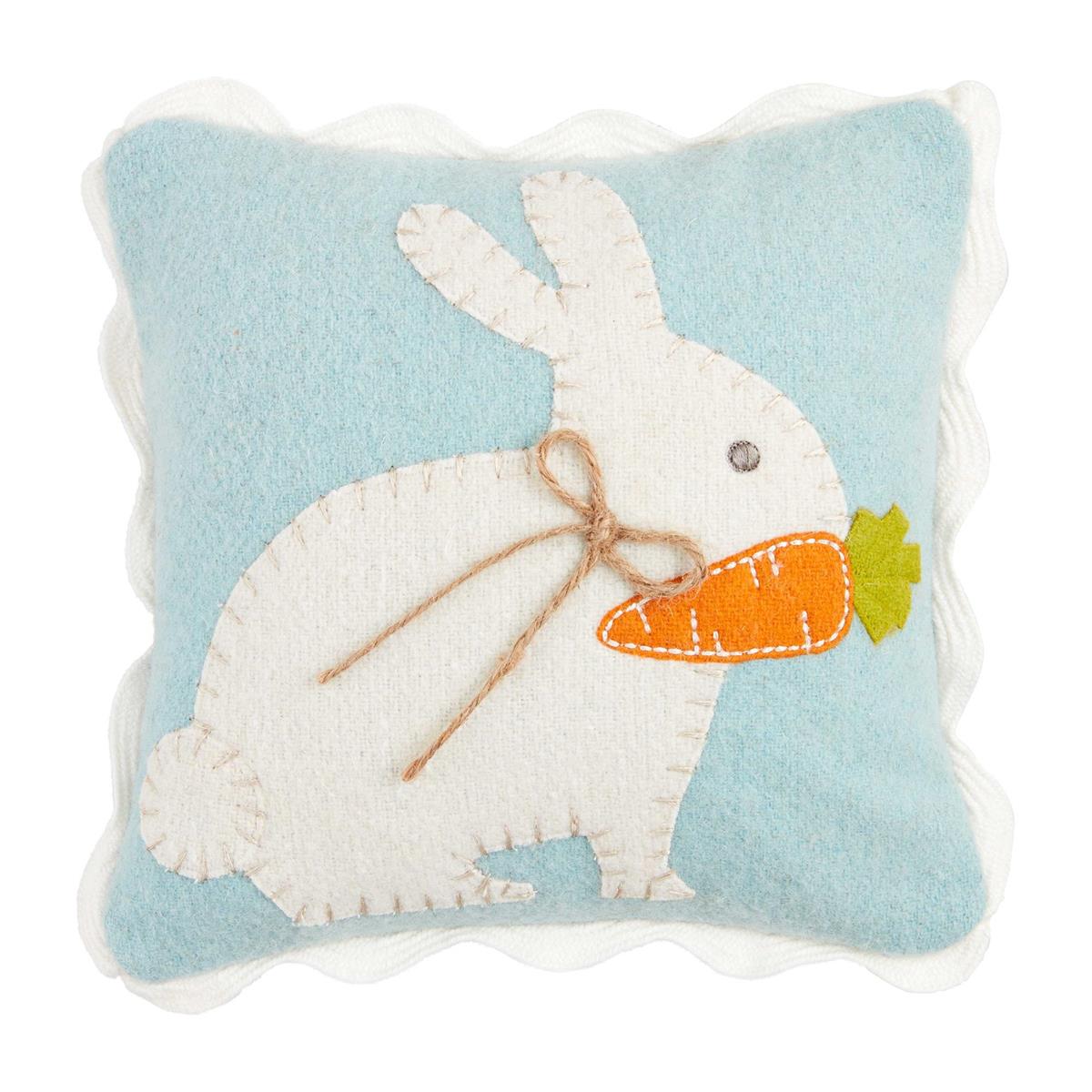 Mud Pie Bunny With Carrot Pillow