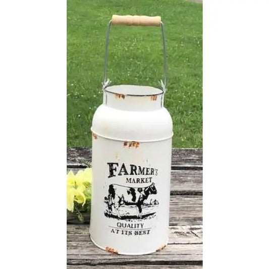 Farmers Market Milk Can